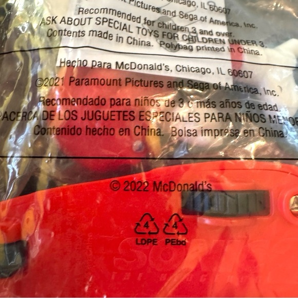 NEW 2022 McDonald’s Sonic the Hedgehog 2 Happy Meal Toy – Toy #5 (Sealed) - Picture 3 of 4